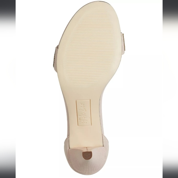 Style & Co Phyllis Two-piece Evening Sandals Blush Silver 7 - Picture 5 of 8